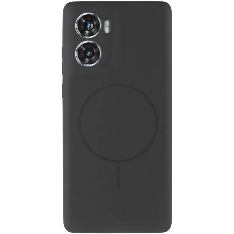 Чохол Silicone Cover Lakshmi Full Camera (AA) with Magnetic Fit для Motorola Moto G06 – Чорний / Black. Фото 2 з 5