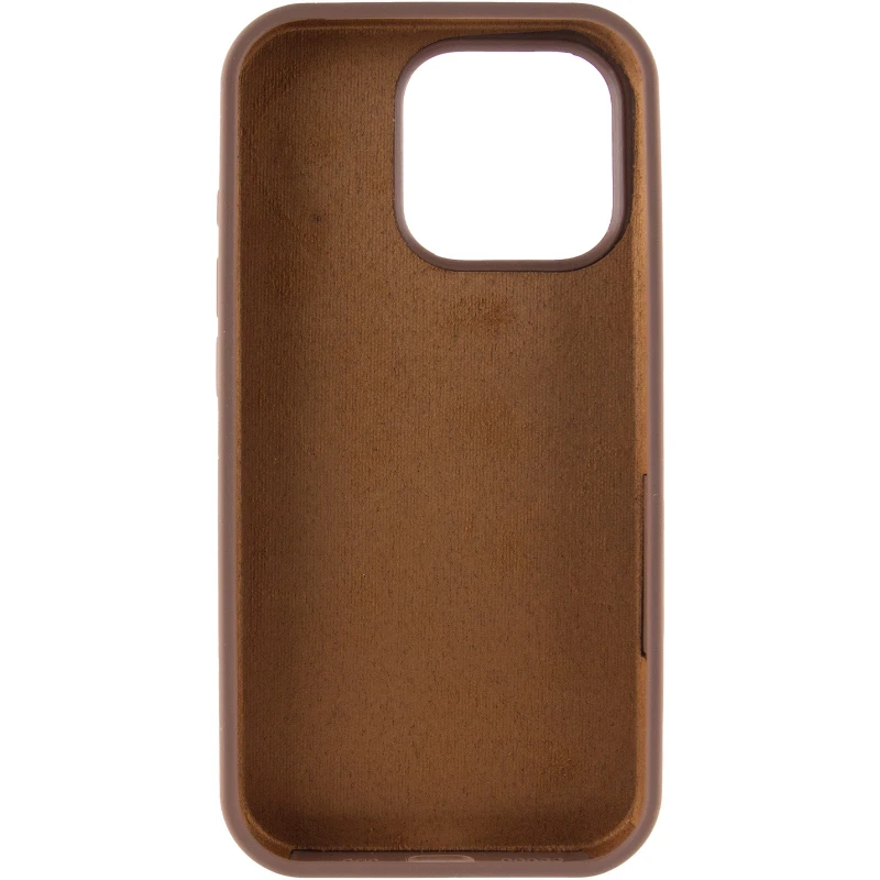 Чехол Silicone Case с закрытым низом для Apple iPhone 16 Pro Max – Коричневый / Brown. Фото 4 из 6