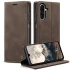 Шкіряний чохол-книжка CaseMe Velvet Nubuck для Samsung Galaxy A26 5G – Coffee. Фото 2 з 4