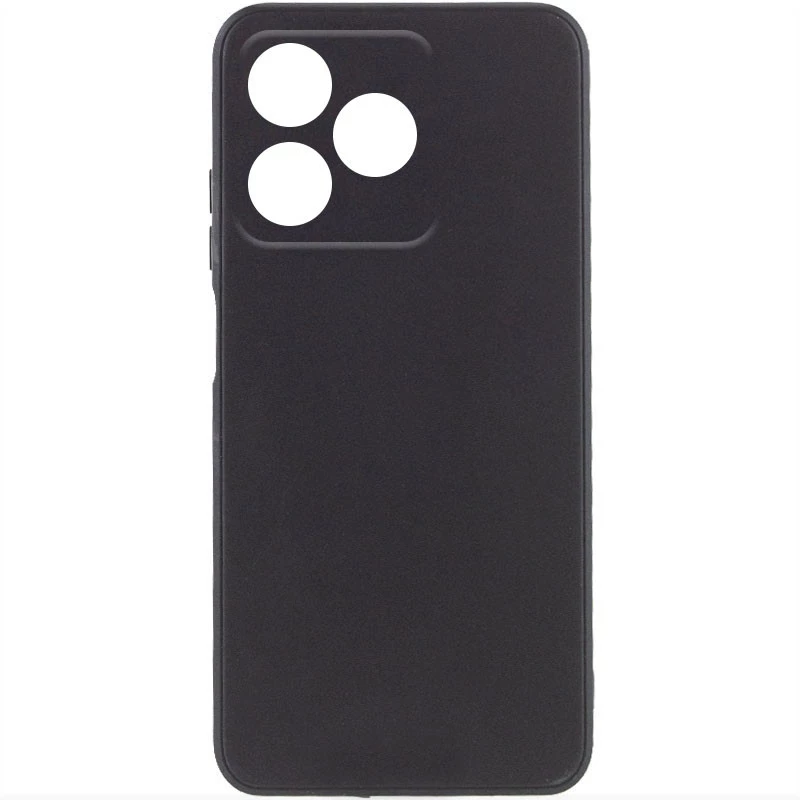 

Кольоровий силіконовий чохол із захистом камери на Realme C53 (Чорний / Black)