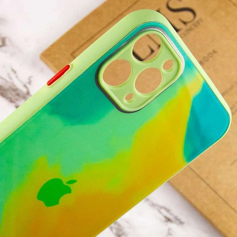 Скляний чохол Impasto на Apple iPhone 11 Pro Max (6.5") – Yellow green. Фото 3 з 3