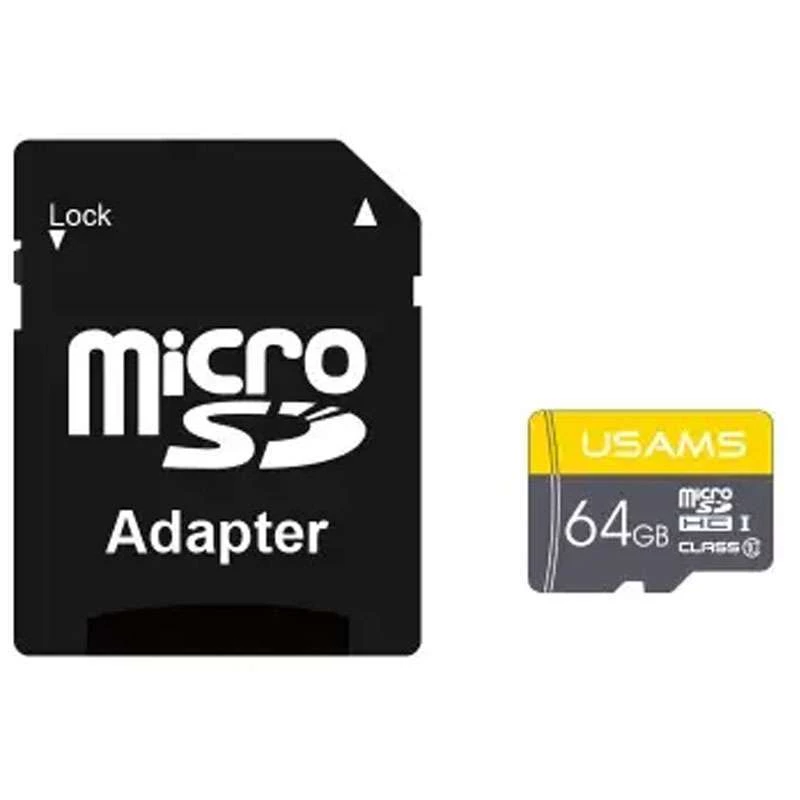

Карта памяти USAMS US-ZB119 TF High Speed Card 64 Gb + adapter (Yellow)