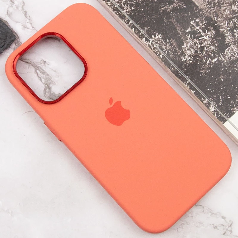 Чохол Silicone Case з металевими кнопками на Apple iPhone 13 Pro (6.1") – Рожевий / Pink Pomelo. Фото 8 з 9