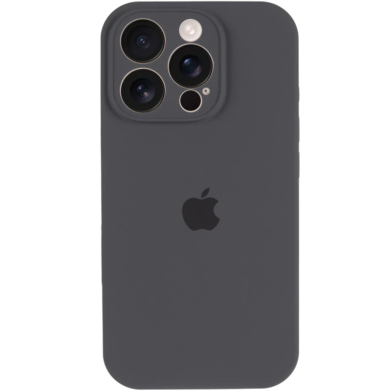 Чохол Silicone Case з захистом камери на Apple iPhone 13 Pro Max (6.7") – Сірий / Dark Gray. Фото 4 з 15