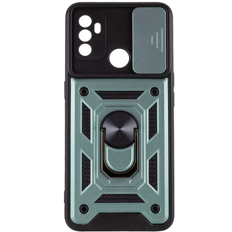 Протиударний чохол Serge Ring з захистом камери на Oppo A53 / A32 / A33 – Зелений. Фото 2 з 5