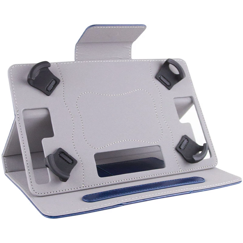 Універсальний шкіряний чохол книжка для планшета 7-8" – Синій. Фото 7 з 10
