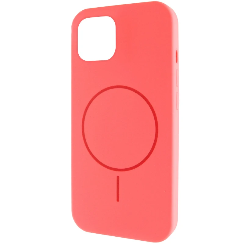 Чохол Silk Full Protective (AA) NO LOGO with Magnetic Fit для Apple iPhone 11 (6.1") – Кавуновий / Watermelon red. Фото 2 з 6