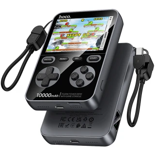Портативний ЗП Power Bank Hoco Q47 Shine PD20W with cable + Game Console 10000 mAh фото 1 з 6