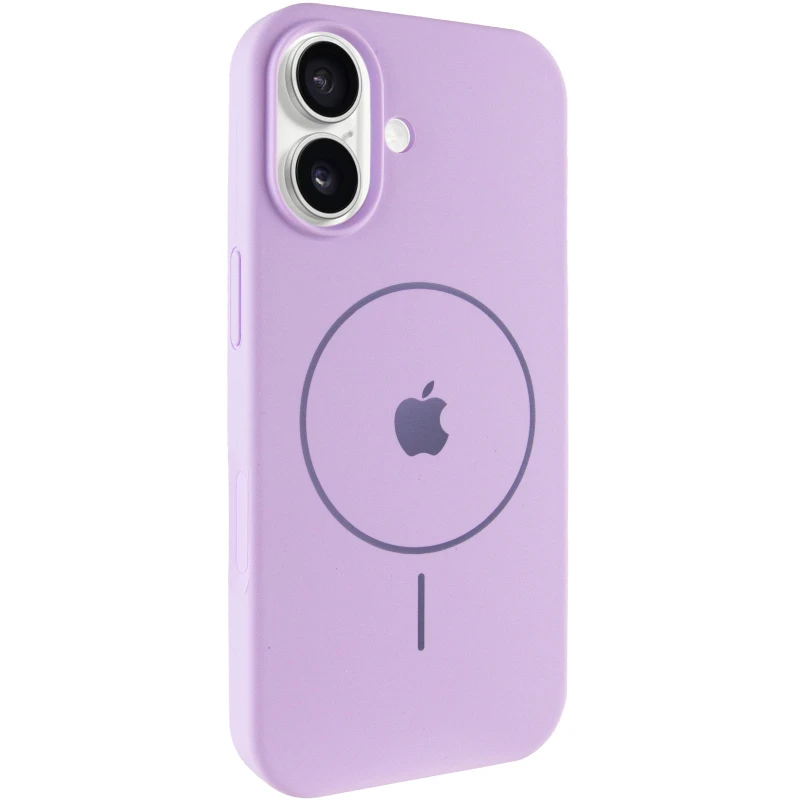 Чохол Silicone Case Full Protective (AA) V2 with MagSafe для Apple iPhone 17 (6.3") – Бузковий / Lilac. Фото 2 з 11
