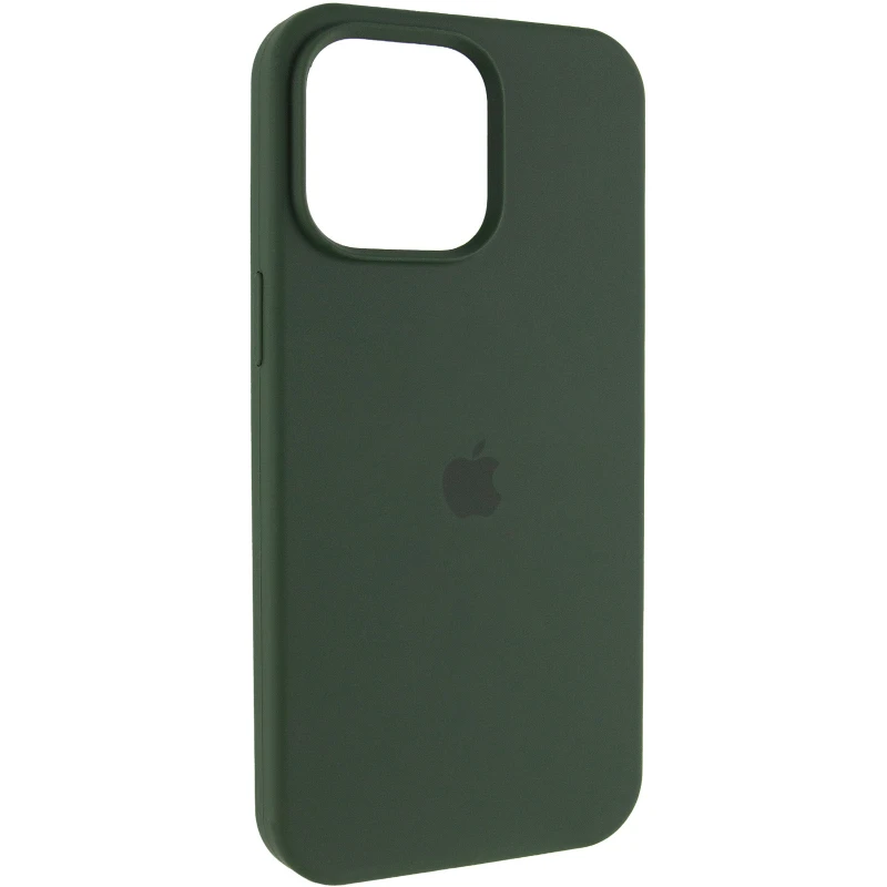 Чехол Silicone Case (AA) Logo with MagSafe для Apple iPhone 14 (6.1") – Зеленый / Cyprus Green. Фото 1 из 6