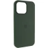 Чехол Silicone Case (AA) Logo with MagSafe для Apple iPhone 14 (6.1") – Зеленый / Cyprus Green. Фото 1 из 6