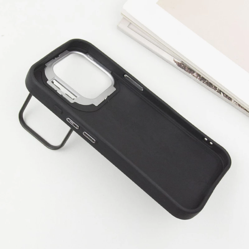 TPU+PC чохол з тваринами для Apple iPhone 15 Pro (6.1") – Black Tiger. Фото 5 з 7