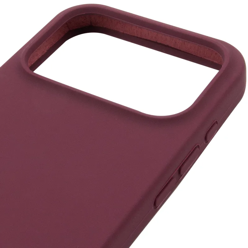 Чехол Silk Full Protective (AA) NO LOGO для Apple iPhone 17 Pro (6.3") – Бордовый / Plum. Фото 6 из 7