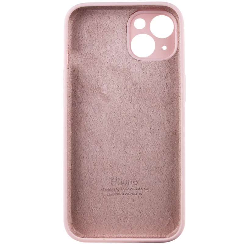 Чехол Silicone Case с защитой камеры для Apple iPhone 15 (6.1") – Розовый / Chalk Pink. Фото 4 из 6