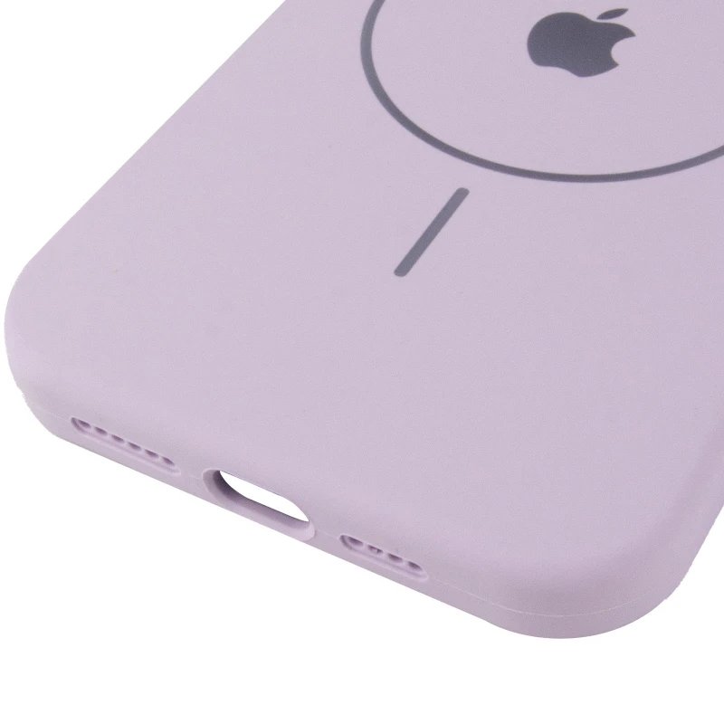 Чехол Silicone Case Full Protective (AA) V2 with MagSafe для Apple iPhone 16 Pro – Сиреневый / Lilac. Фото 11 из 11