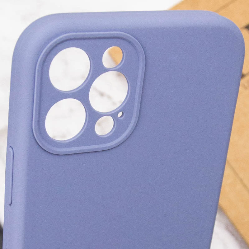 Чохол Silk Full Camera Protective (AA) NO LOGO для Apple iPhone 12 Pro (6.1") – Сірий / Lavender Gray. Фото 6 з 6