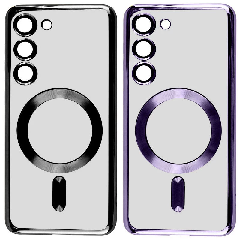 Хромовий TPU чохол з MagSafe на Samsung Galaxy S24 фото 1 з 3