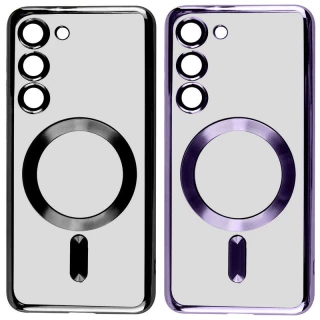 Хромовий TPU чохол з MagSafe на Samsung Galaxy S24 фото 1 з 3