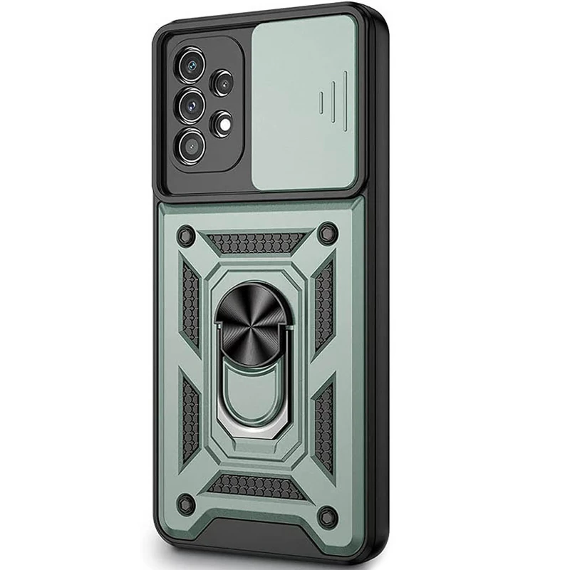 Удароміцний чохол Ummi Camshield Serge Ring (in box) для Samsung Galaxy A53 5G – Зелений / Green. Фото 1 з 1