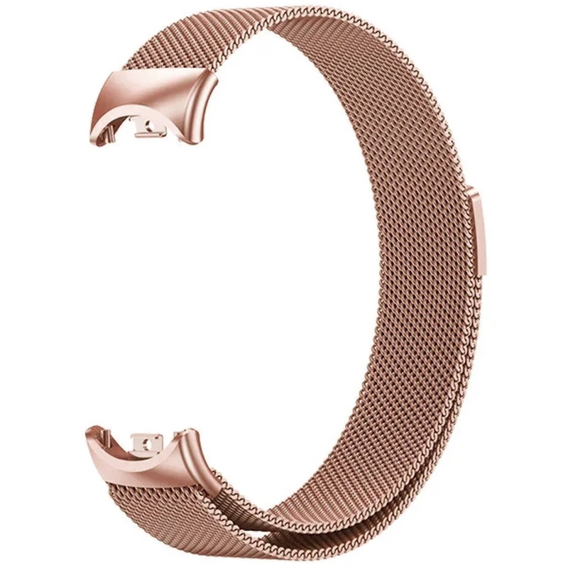 Ремінець Milanese Loop New Design для Xiaomi Mi Band 8/9/10 – Rose Pink. Фото 2 з 3