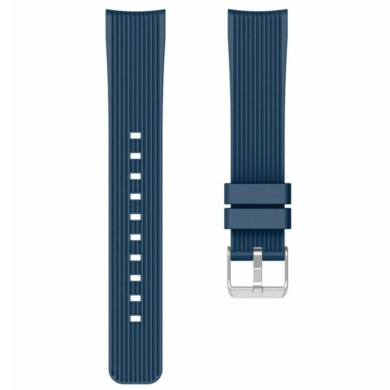 

Ремінець Silicone Stripe для Xiaomi Amazfit/Samsung 20 mm (Синій / Navy blue)
