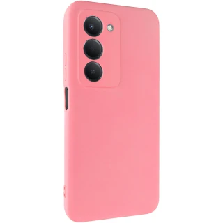 Цветной силиконовый чехол GETMAN с закрытой камерой на Xiaomi Redmi 15 4G (Global) / 5G — Розовый / Pink