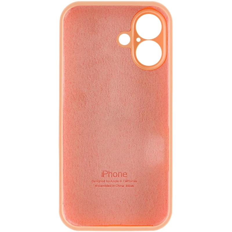 Чохол Silicone Case з захистом камери на Apple iPhone 16 Plus – Помаранчевий / Cantaloupe. Фото 6 з 7