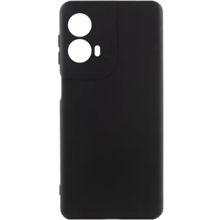Чохол Silicone Case Lakshmi Plus з закритою камерою на Motorola Moto G85 — Чорний / Black