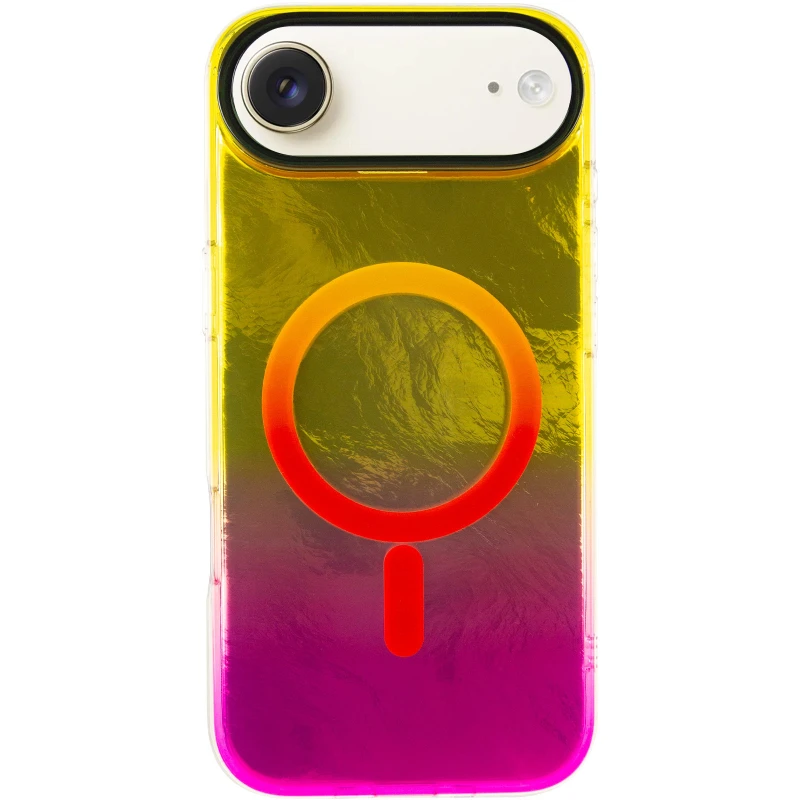 Силіконовий чохол Shiny Mountain (MagFit) для Apple iPhone 17 Air (6.5") – Yellow / Pink. Фото 4 з 9