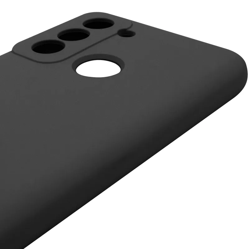 Чехол Silicone Case Lakshmi Premium з закритою камерою на TECNO Pop 5 LTE – Черный / Black. Фото 8 из 9