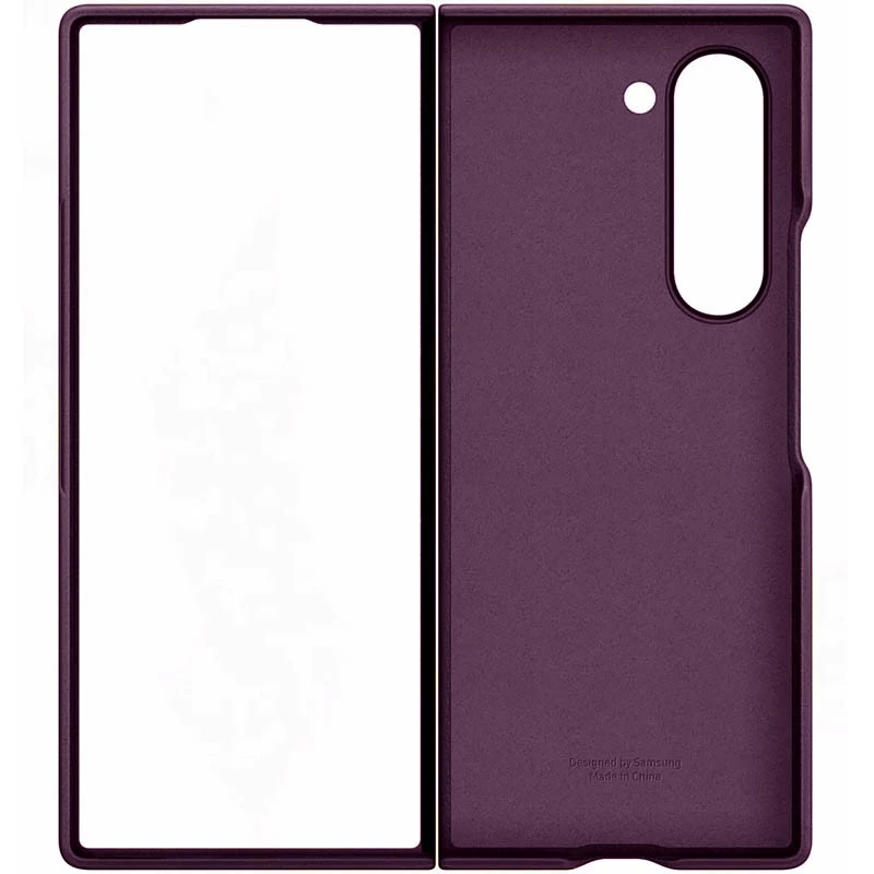 Шкіряний чохол Leather Case Premium на Samsung Galaxy Z Fold5 – Purple. Фото 10 з 11