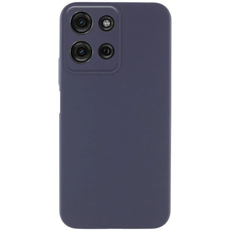 Чохол Silicone Case Lakshmi Plus з закритою камерою на Motorola Moto G75 – Синій / Midnight Blue. Фото 1 з 3