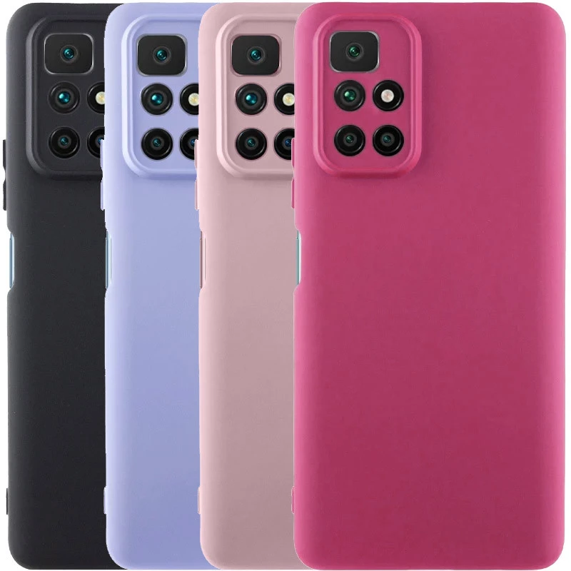 Кольоровий силіконовий чохол GETMAN із закритою камерою для Xiaomi Redmi 10 фото 3 з 3