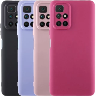 Кольоровий силіконовий чохол GETMAN із закритою камерою для Xiaomi Redmi 10 фото 1 з 3