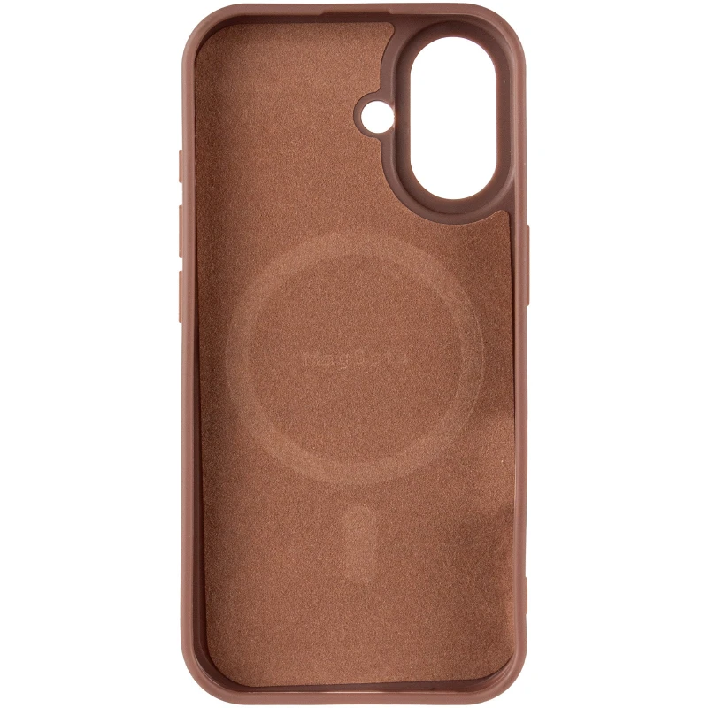 TPU чохол Carbon Protective with Magsafe для Apple iPhone 17 (6.3") – Coffee. Фото 4 з 7