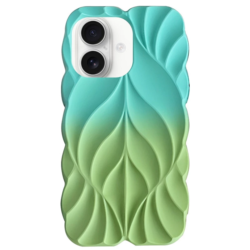 Силиконовый чехол Leaf для Apple iPhone 16 – Marine Green / Mint. Фото 1 из 1