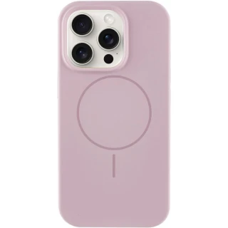 Чехол Silicone Armor Max не logo with MagSafe для Apple iPhone 12 (6.1") — Розовый / Pink Sand