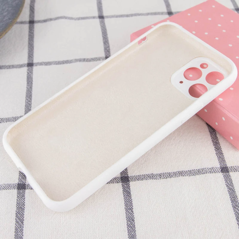 Чохол Silk Full Camera Protective (AA) NO LOGO для Apple iPhone 12 Pro (6.1") – Білий / White. Фото 2 з 2