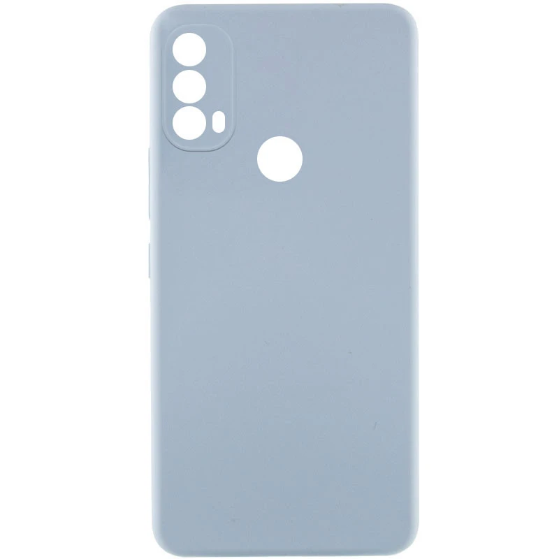 Чехол Silicone Case Lakshmi Premium з закритою камерою на Motorola Moto E40 – Голубой / Sweet Blue. Фото 1 из 3