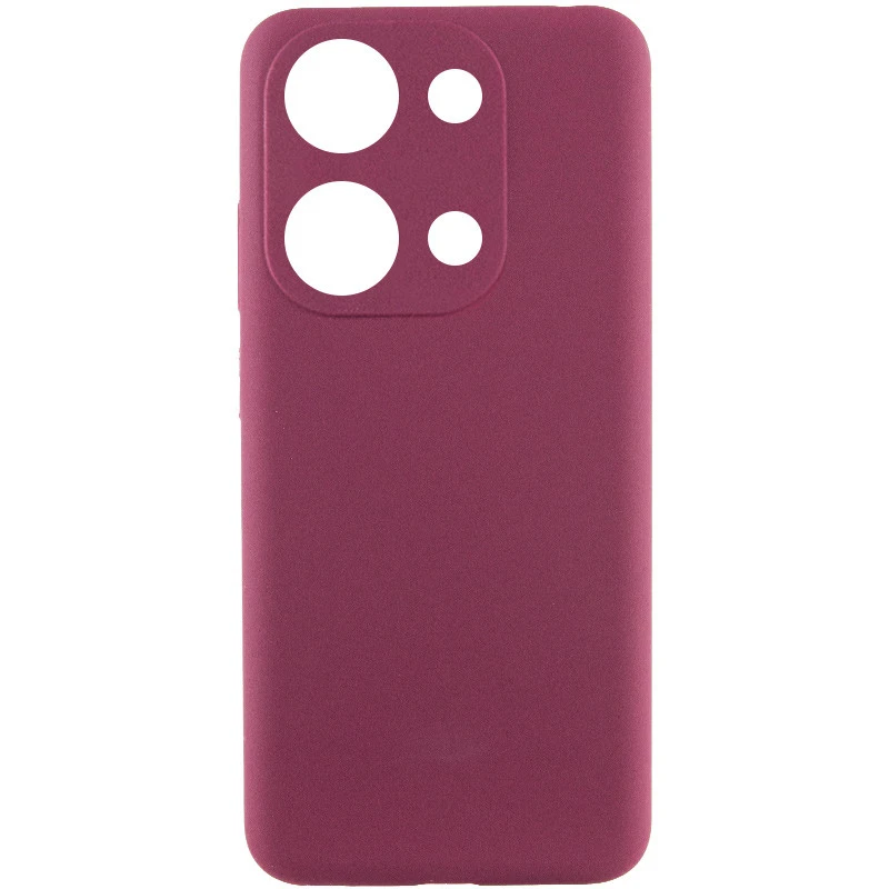 Чехол Silicone Case Lakshmi Premium з закритою камерою на Xiaomi Redmi Note 13 Pro 4G – Бордовый / Plum. Фото 1 из 3