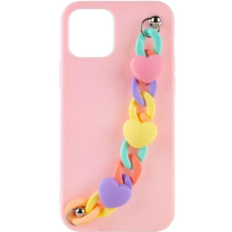 

Чохол Heart з ланцюгом на Apple iPhone 12 Pro (6.1") (Pink Sand)