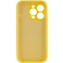 Чехол Silk Full Camera (AA) NO LOGO with Magnetic Fit для Apple iPhone 16 Pro – Желтый / Yellow. Фото 3 из 4