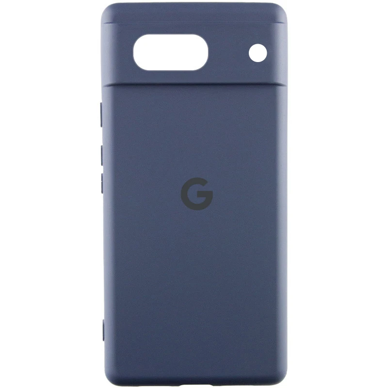 Чохол Silicone Case Lakshmi Premium L з закритою камерою на Google Pixel 8a – Темно-синій / Midnight blue. Фото 2 з 3