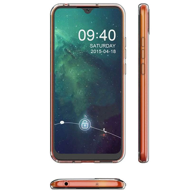 Ультратонкий силіконовий чохол 1мм на Xiaomi Redmi 9C – Безбарвний (прозорий). Фото 3 з 3