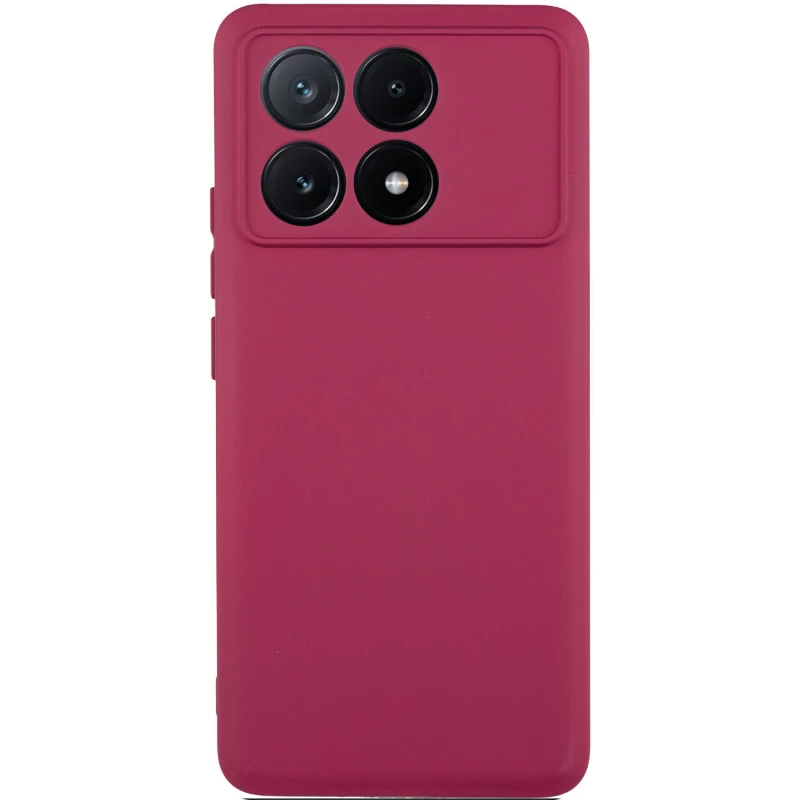 Чехол Silicone Case Lakshmi с закрытой камерой для Xiaomi Redmi Note 13 Pro 4G – Бордовый / Marsala. Фото 1 из 7