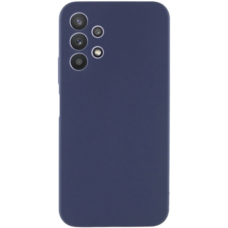 Чехол Silicone Case Lakshmi Premium з закритою камерою на Samsung Galaxy A32 (A325F) 4G – Темно-синий / Midnight blue. Фото 2 из 6