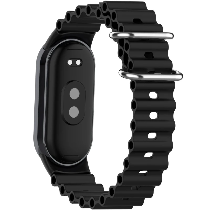 Ремінець Ocean Band для Xiaomi Mi Band 9/8 – Чорний / Black. Фото 5 з 9