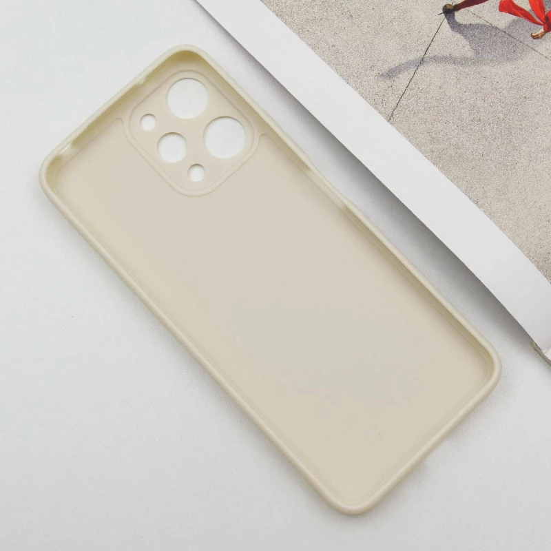 Цветной силиконовый чехол с защитой камеры для Xiaomi Redmi 12 – Бежевый / Antigue White. Фото 6 из 9