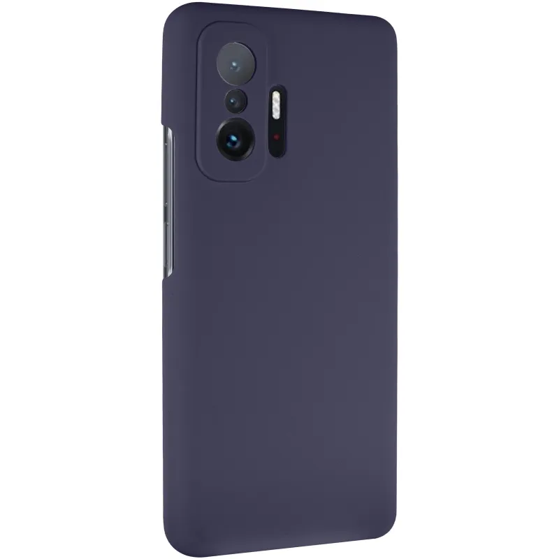 Чохол Silicone Case Lakshmi Premium із закритою камерою для Xiaomi 11T / 11T Pro – Темно-синій / Midnight blue. Фото 2 з 6