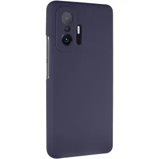 Чехол Silicone Case Lakshmi Premium з закритою камерою на Xiaomi 11T / 11T Pro — Темно-синий / Midnight blue